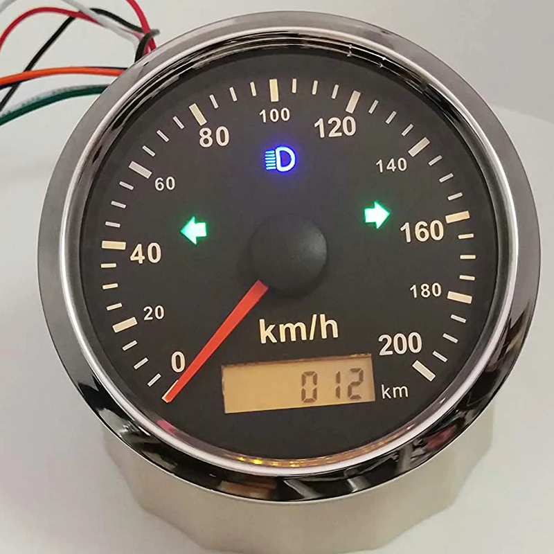 Boat Car GPS Speedometer Gauge 125Km/h 200Km/h Speedometer Gauge with