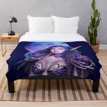 

Hunter night elf Blanket Wool Flannel Plush Blanket Bedspread For office Sherpa Blanket Couch Quilt Cover Travel