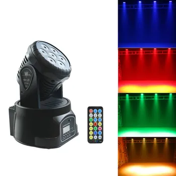 

LED Moving Head DMX512 Disco Light LED Beam 105W RGBW Sound Activated LED Strong Beam Light For DJ Show Stage Party Light