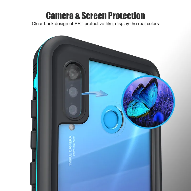 Для huawei P30 Pro P30 Lite водонепроницаемый IP68 Дайвинг Плавание пылезащитный чехол для телефона для Mate20 Pro полный Герметичный Открытый Спорт Coque