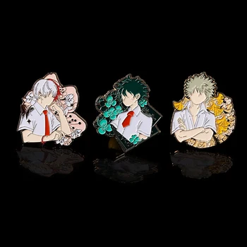 

1pc Anime My Hero Academia Cosplay Badge Cartoon No Hero Academia Brooch Pins Collection Bags Badges For Backpacks