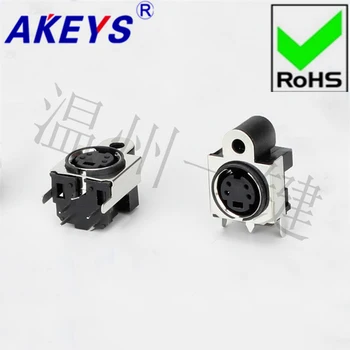

10 PCS MDC-4-32d round large keyboard plug DIN socket S Terminal 7 foot 4 pin four-core socket mother Head