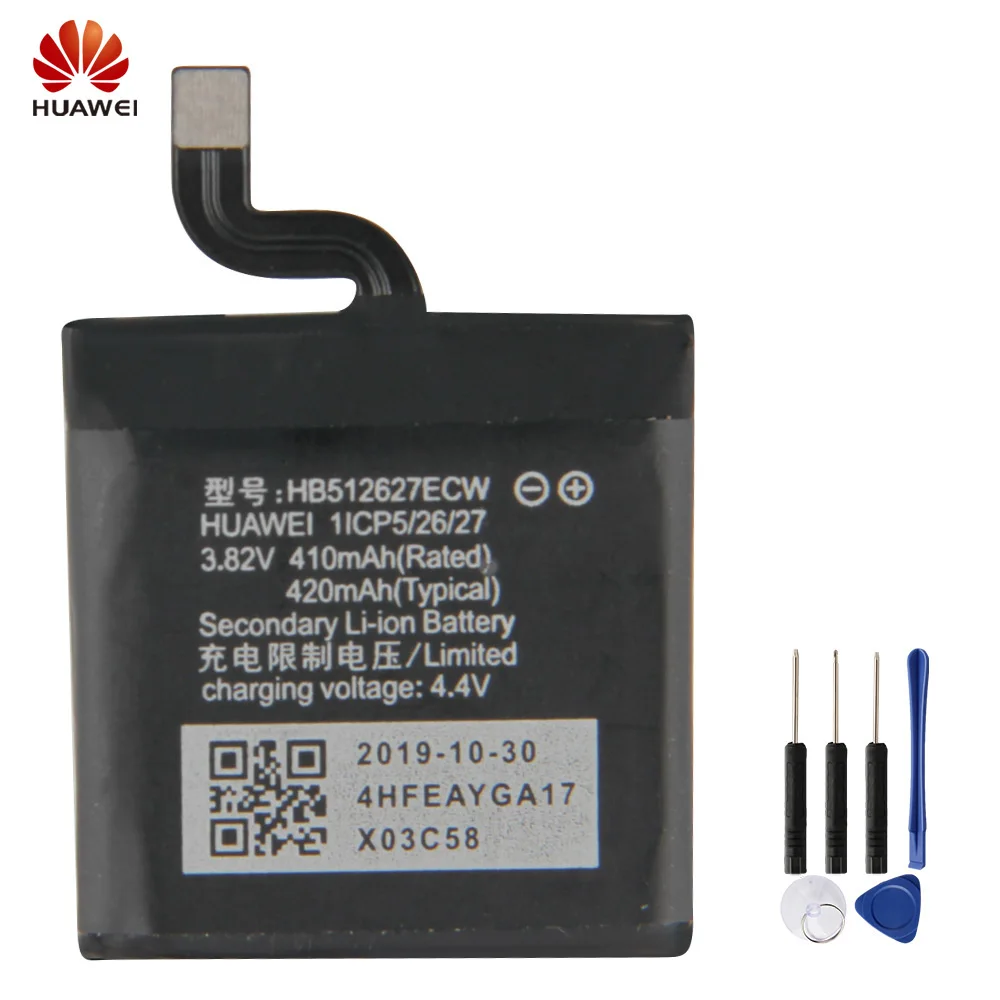 HUAWEI HB512627ECW настоящий Аккумулятор для Huawei WATCH GT FTN B19 WATCH2 Pro 4G EO DLXXU Porsche Design 2 420 мАч +