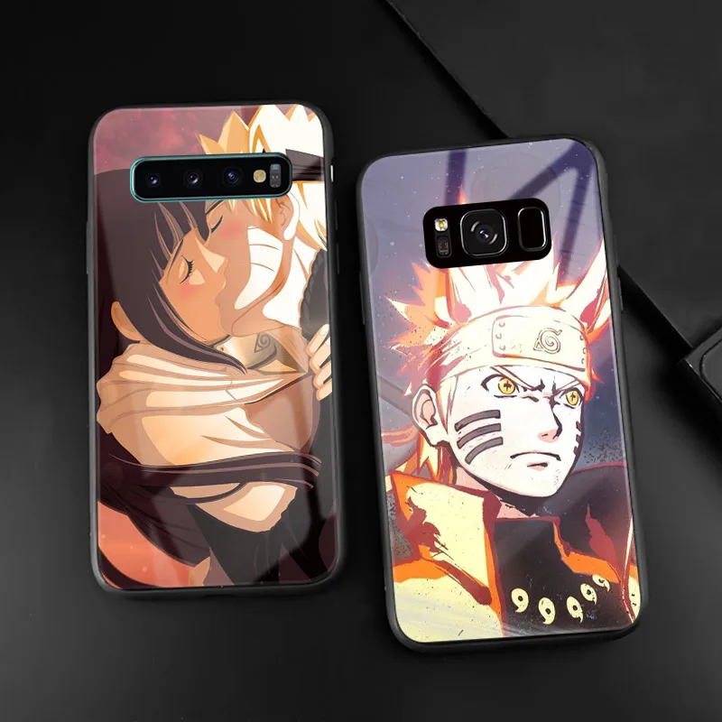 Наруто Uzumaki Hyuga Hinata закаленное стекло Coque чехол для телефона крышка оболочка для samsung Galaxy S8 S9 S10e S10 Note 8 9 10 Plus