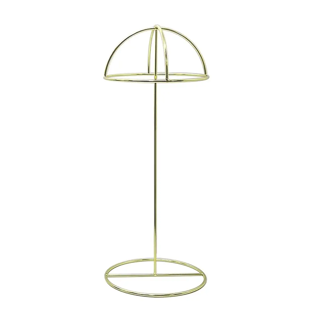 Metal Dome Shape Wigs Jewelry Earrings Headwear Hats Display Stand Shelf