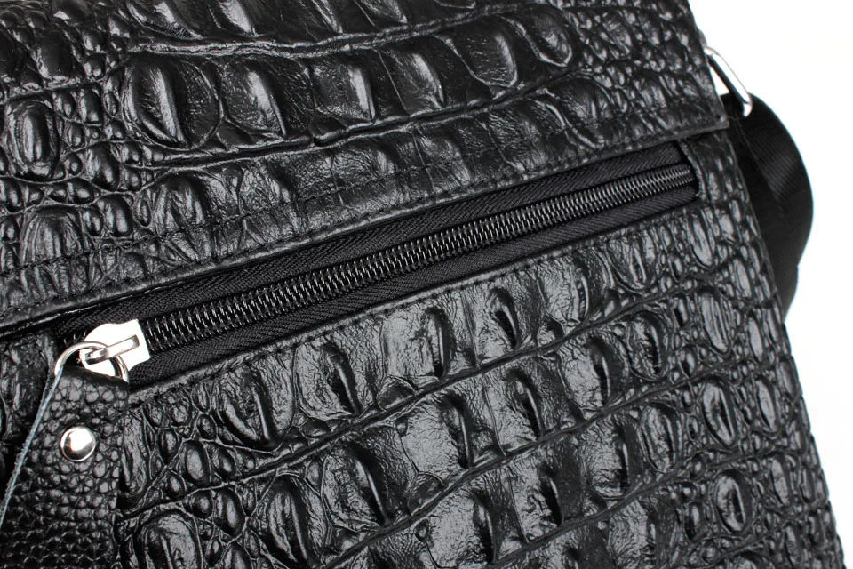 Кожаная сумка HERDER с узором «крокодиловая кожа», мужская сумка-мессенджер, мужская сумка на плечо