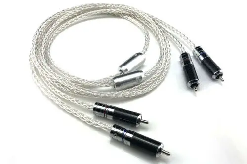 7N OCC посеребренный аудиокабель HiFi RCA Hi-end 2RCA мужской аудио кабель