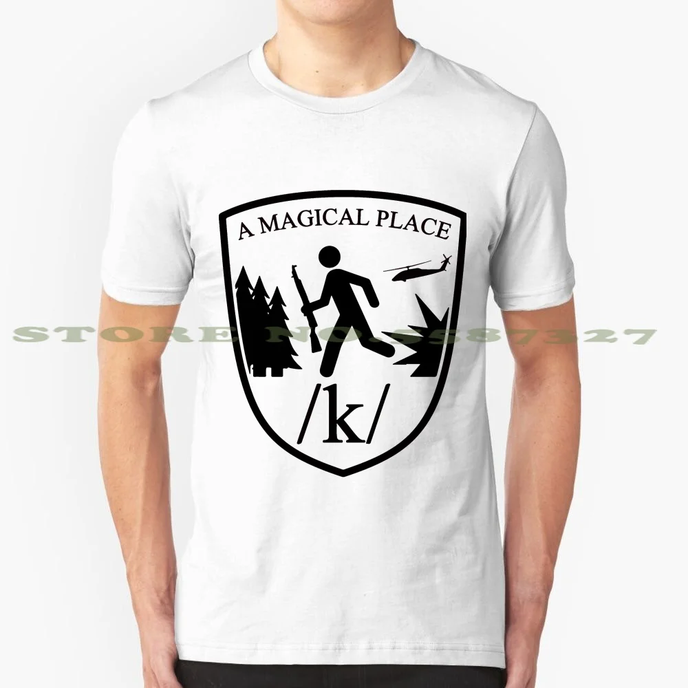 Волшебное место летняя забавная футболка для мужчин и женщин K 4Chan Magical Коммандо