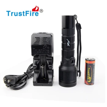 

Trustfire DF007 Diving Flashlight XML-2 Magnetron Switch Underwater LED light torch BY 26650 battery