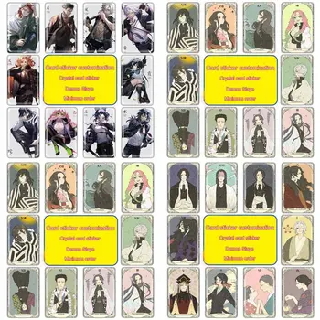 

10PCS/Set Anime Demon Slayer Kimetsu No Yaiba Photocard Photo Card PVC Crystal Card Stickers For Bus Student Card
