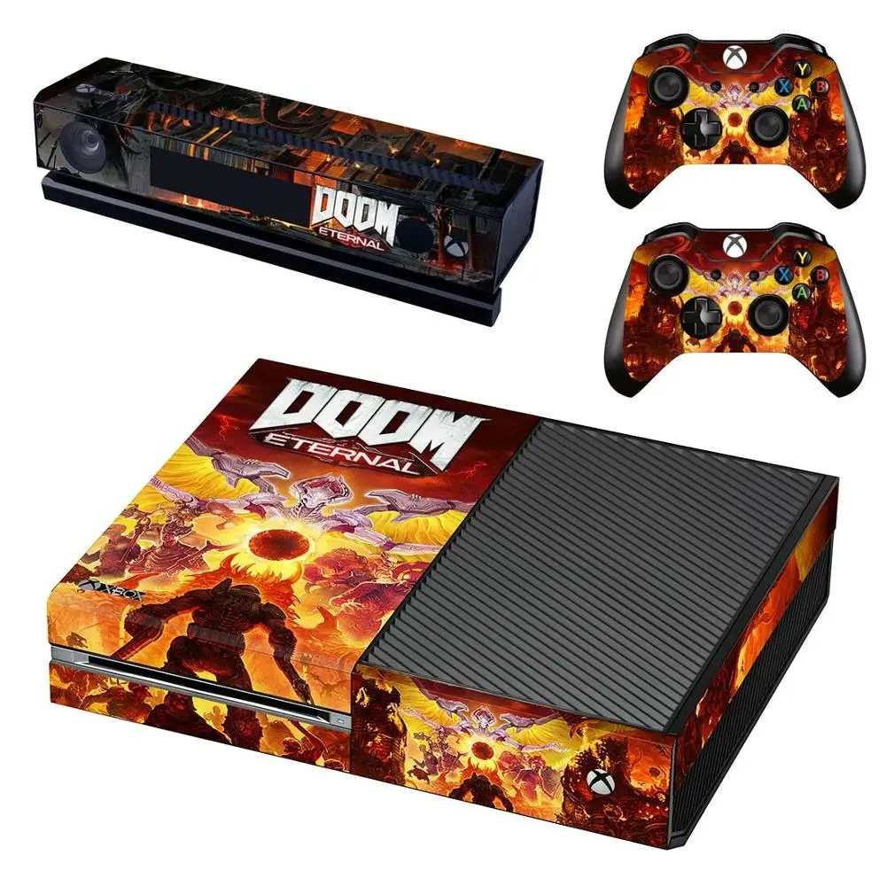 Doom стикер s для xbox one виниловые наклейки на кожу стикеры Adesivo для xbox one консоль Kinect два контроллера шкуры