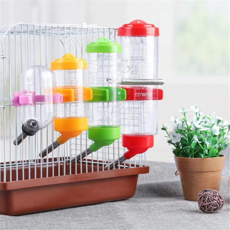 Contenedor de plástico para alimentos para mascotas, accesorios para Animal PEQUEÑO, botellas de agua para hámster, 1 unidad