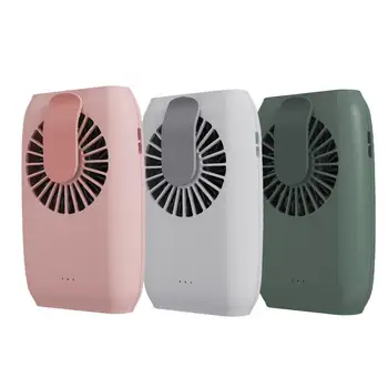 

USB Table Fan Rechargeable Durable Design Fan Portable Large-capacity Battery Electric Waist Fan With Lanyard Mini Table Fan
