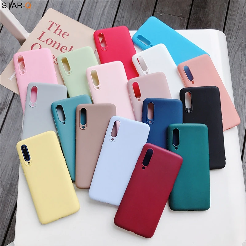 best iphone wallet case Candy Color Matte Silicone Phone Case For Samsung Galaxy A50 A30 A40 A20e A10 A02 A70 A7 2018 A20s A01 Core Soft Tpu Back Cover cell phone belt pouch