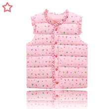 Зимняя детская одежда; стиль; детский пуховый хлопковый жилет для девочек; сезон осень-зима; детский хлопковый жилет; AliExpress H