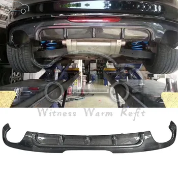 

For Audi TT Rear Bumper Lip Diffuser Spoiler For Audi TT 2008 - 2013 carbon fiber Rear Plate Car modify Accessories