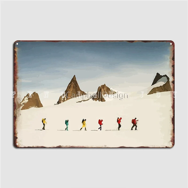 North Face Arctic Expedition Vector Poster Targa In Metallo Cinema Kitchen Kitchen Crea Targa Da Parete Targa In Latta Poster