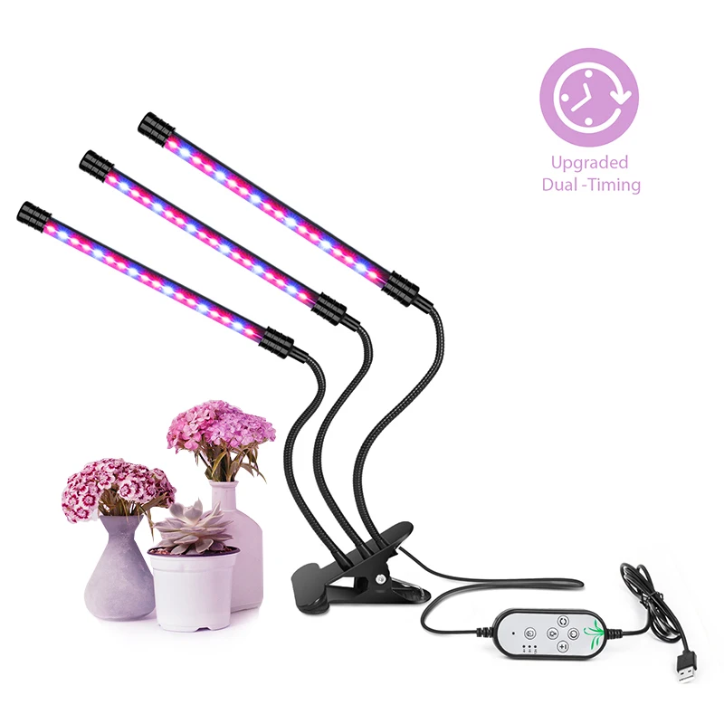 Baratos LED Grow luz 5V USB Fitolampy LED Full espectro lámpara fito lámpara para interior vegetal flor planta tienda caja Fitolamp