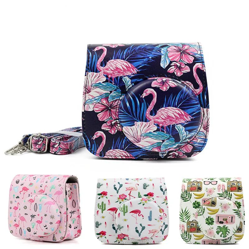 Кожаный чехол на плечо для камеры Fujifilm Instax Mini 9 mini 8 +|camera backpack|camera shoulder strapprotection bag |