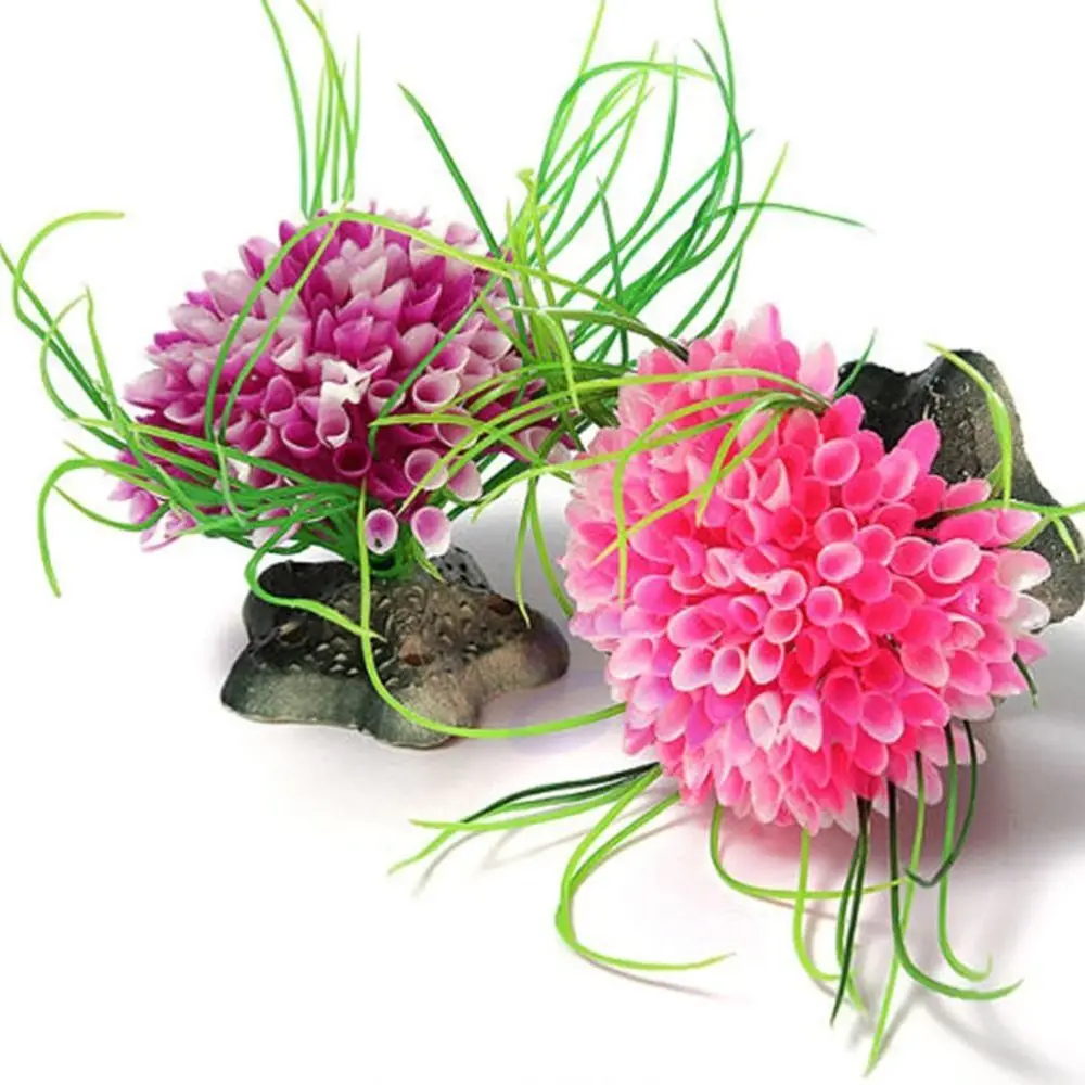 Искусственные аквариумные украшения 1 шт. искусственные пластмассовые растения