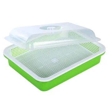 

Seed Sprouter Tray BPA Free PP Soilless Bean Sprout Grower Seedlings Germination Tray Sprouting Kit With Lid For Garden Home Use