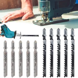 Lames de scie sauteuse assorties T144D T118A, arbre en T HCS, pour métal, bois, plastique, outil électrique de bricolage, 10 pièces 