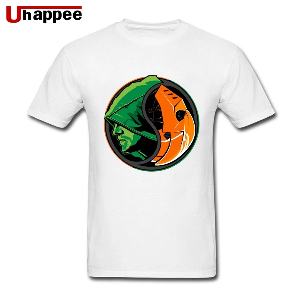 Проблемные капюшон парень с зеленой стрелкой человек Funky огромный парень рубашки для мальчиков - Color: White