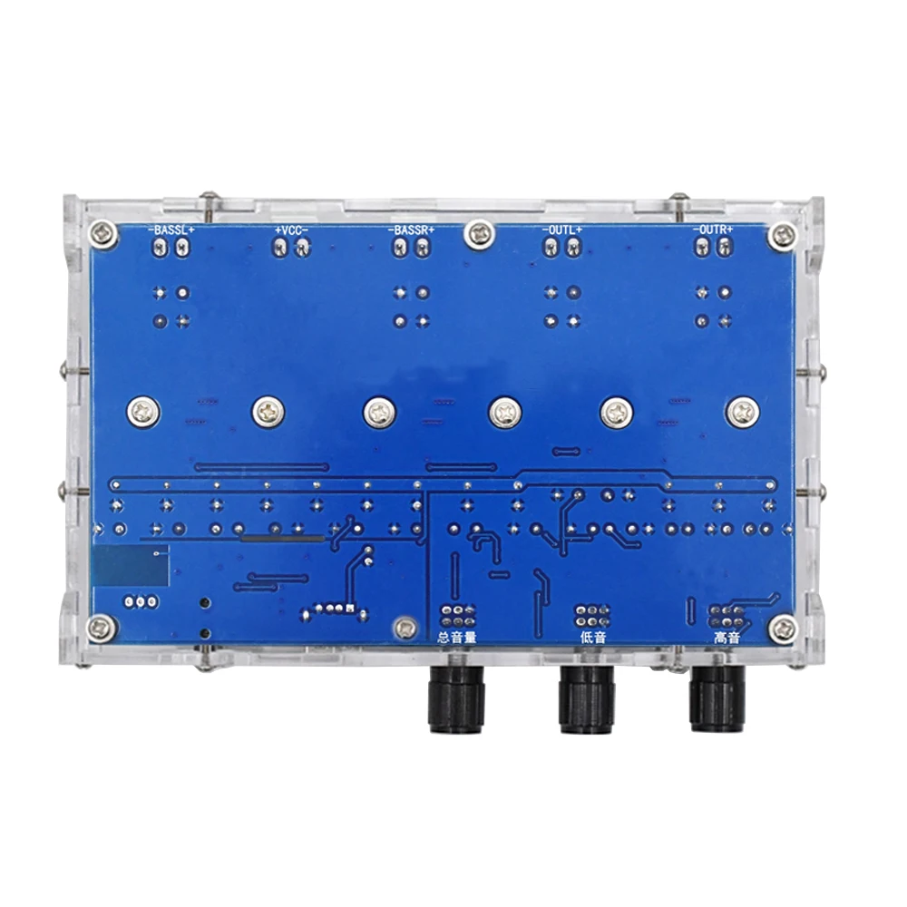 Tenghong Bluetooth 5.0 TDA3116D2 Digital Amplifier Board Four Channel Dual Stereo Bass 2*50W+2*100W Audio Subwoofer Amplifiers