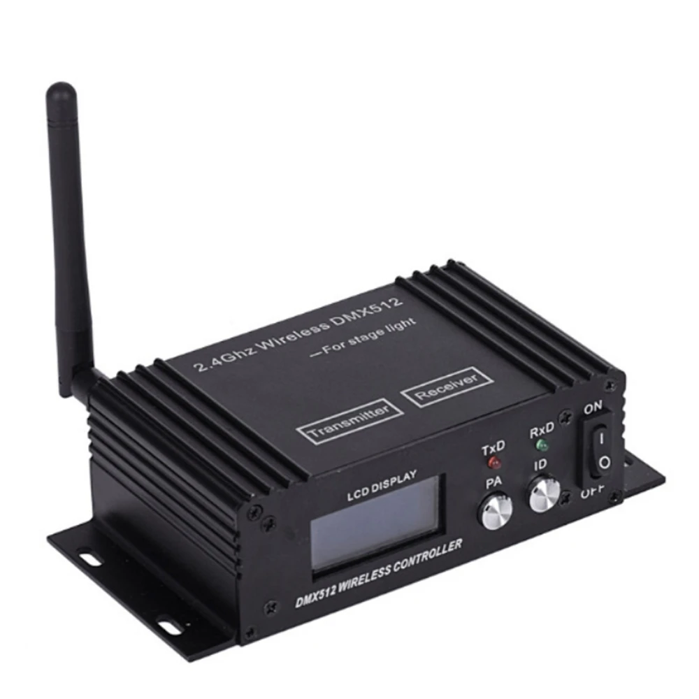 DMX512 ISM Dif LCD DMX 무선 수신기 및 송신기 무대 파 DJ 디스코 바 조명 이동 헤드 용 2.4G LED 컨트롤러