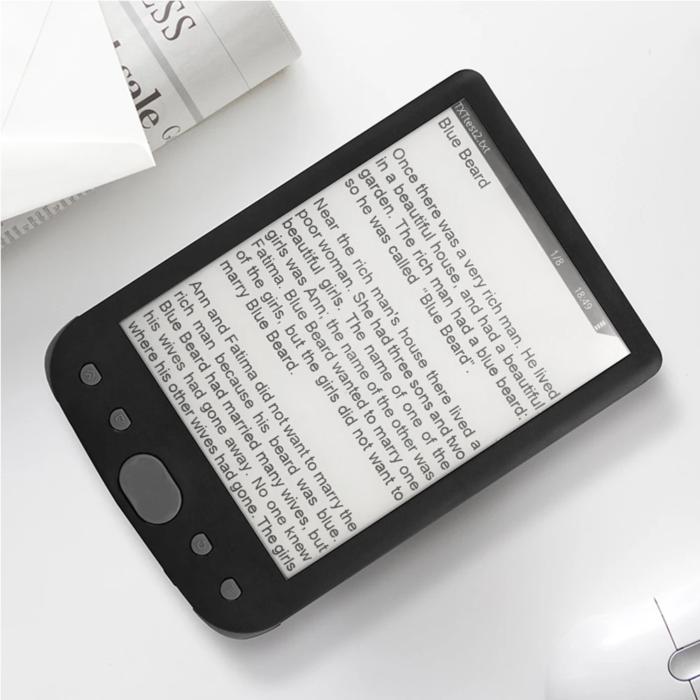 6 дюймов из устройства для чтения электронных книг E-Ink Экран 800*600 Разрешение бликов с USB кабель Чехол-Кошелек из искусственной Встроенная память 8GB хранения чтения электронных книг