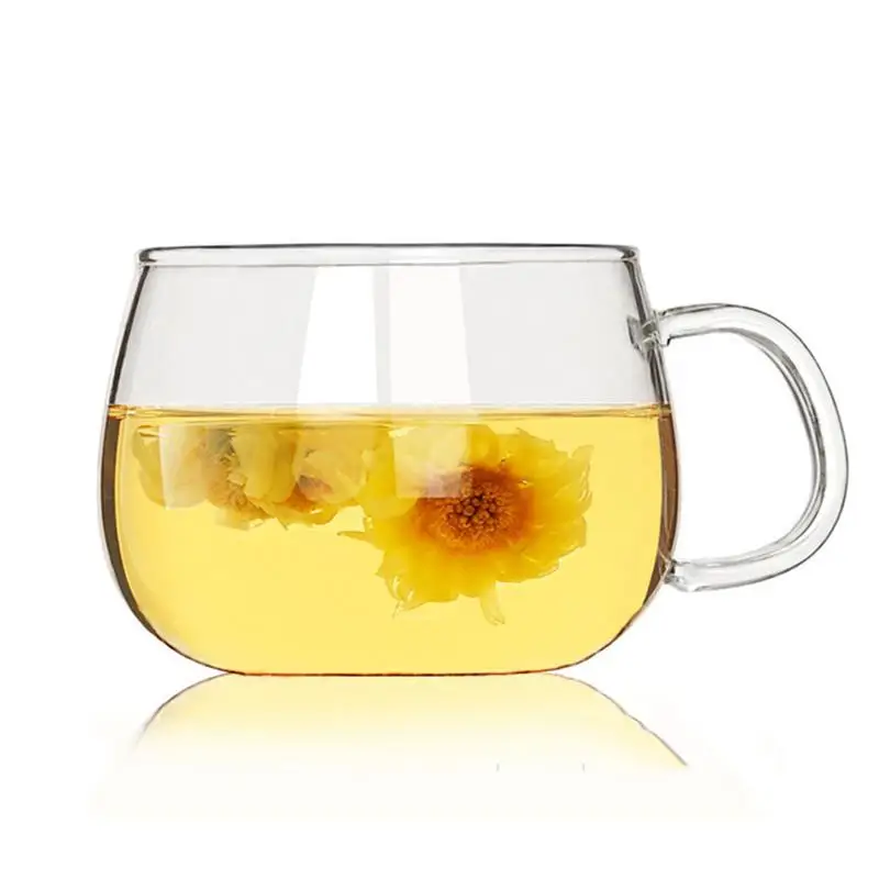 Необычный, прозрачный стеклянный чайный стаканчик Питьевая утварь Классическая термостойкая стеклянная кружка для чая стеклянная кофейная кружка с крышкой