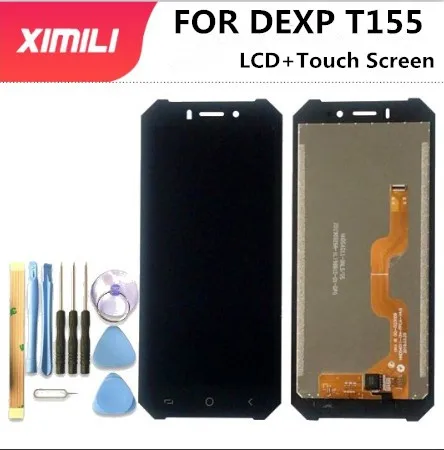 5,5 дюймов для DEXP T155 ЖК-дисплей+ кодирующий преобразователь сенсорного экрана в сборе ЖК+ сенсорный дигитайзер цветной с инструментами лента