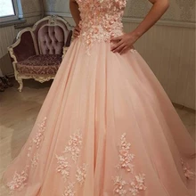 Excellent Pink Beading Tulle Quinceanera Dresses Flowers Appliques Satin Ball Gown Girl's Pageant Dress Formal Party