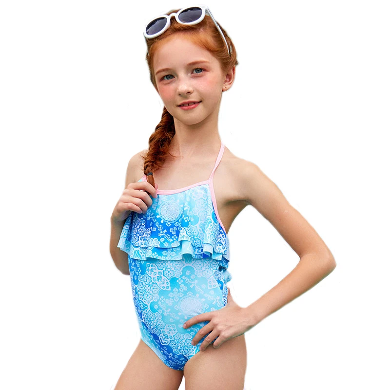 baby blue one piece swimsuit