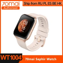 70mai inteligentny zegarek Saphir zegarek nowy nabytek Bluetooth GPS ekran AMOLED 24H monitorowanie 5ATM wodoodporny asystent głosu Alexa