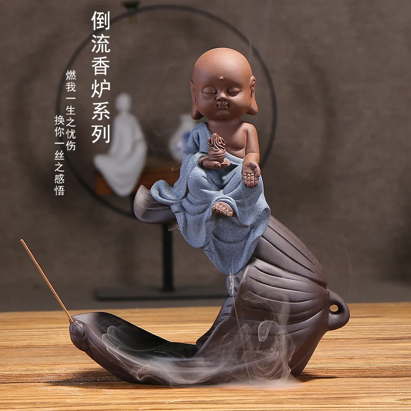 Настоящие благовония Queimador печь для благовоний, сигарета обратного потока ароматерапия печь, Западный Sansheng лист лотоса