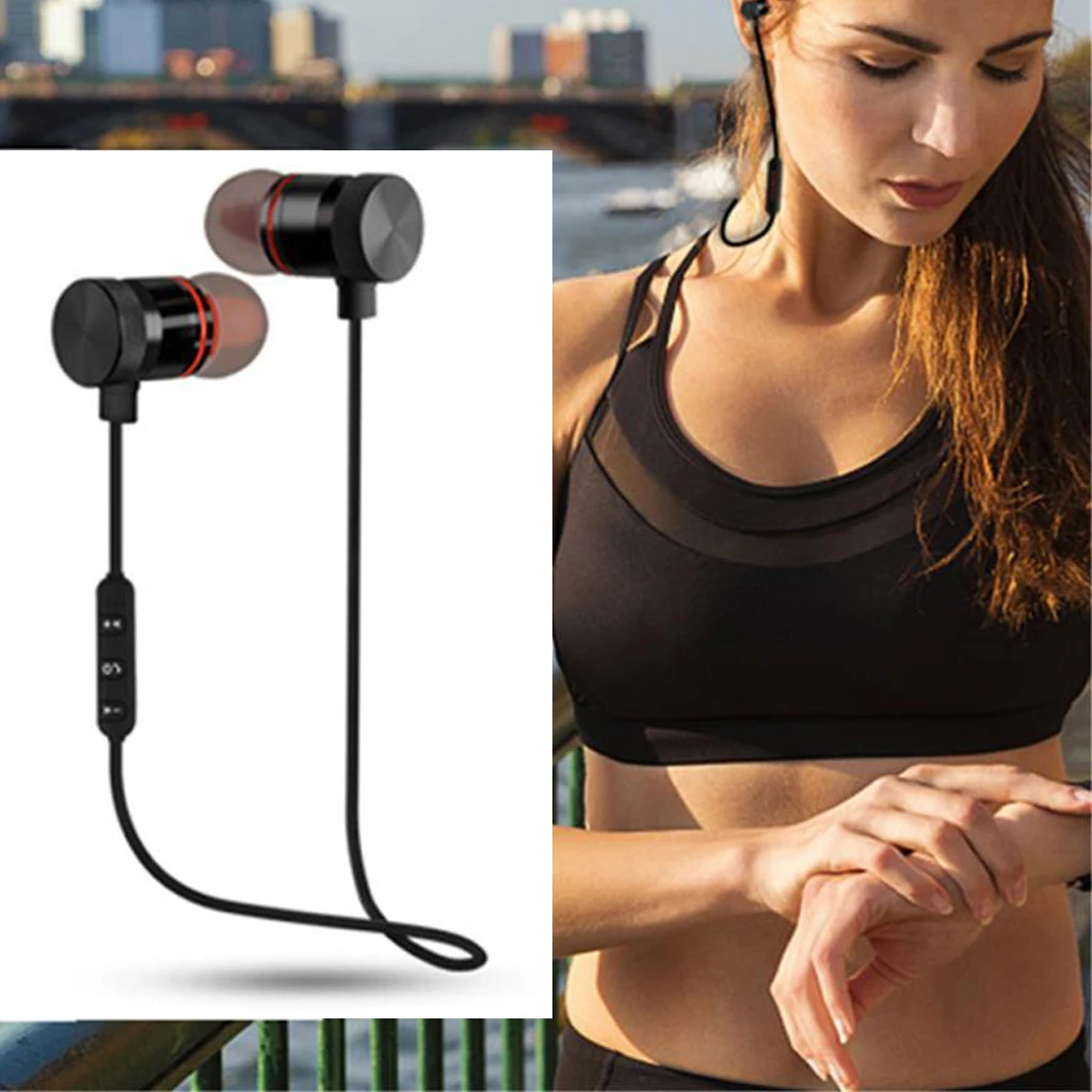 Bluetooth Headphones Wireless Sport Earphones Headsets 4.1HiFi Stereo Earbuds Built in Microphones for Workout Running Gym
