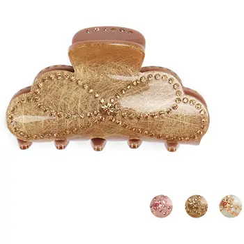 

Hair Claw - Cellulose Acetate Hair Accessory for Women Rhinestone Hair Clamp - Vintage Hair Ornament for Tiara Thick Hair