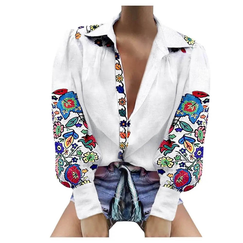 Блуза для женщин; camisas de manga larga cuello en V camisa de botón; пикантный Повседневный Топ; ropa camisa otouno mujer; BB3M