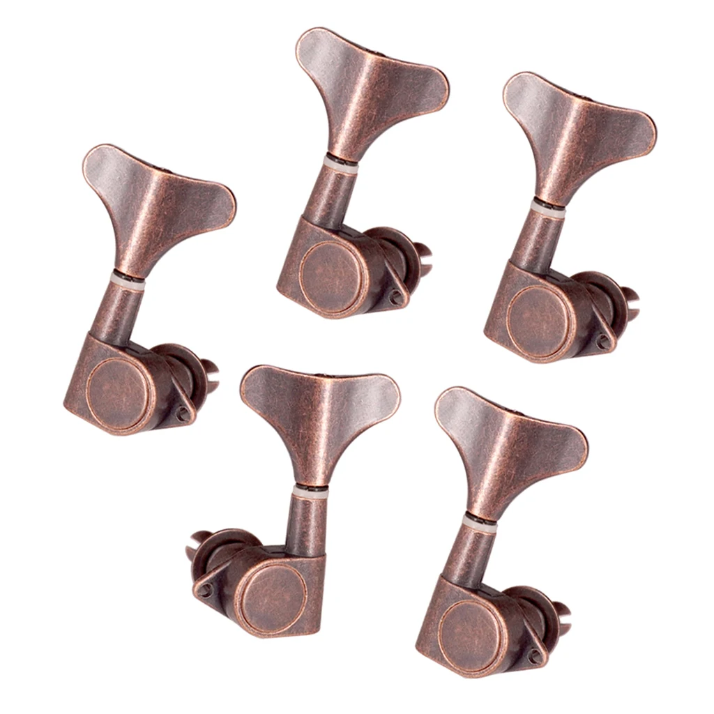 Guitar String Buttons Tuners Acoustic Electric Guitar Parts 1L4R Red Bronze