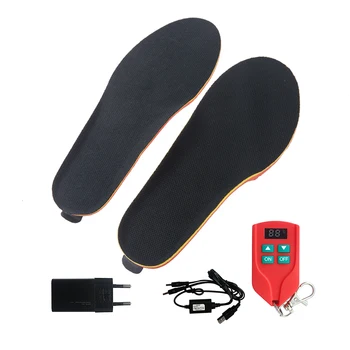 

New 2000mAh Heating Insoles with LED Remote Control Men Women Sport Shoes Pads Outdoor Skiing Heated Insoles EUR 35-46 Size