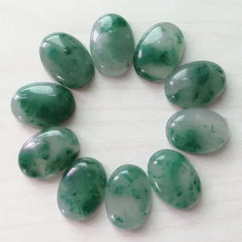 

Wholesale 12pcs Natual Stone oval cabochon 25x18MM for jewelry making beads Ring Necklace Earring Free shipping no hole