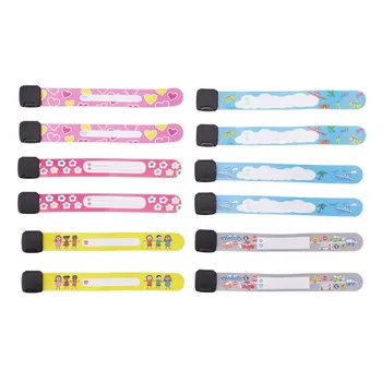 

8 Pcs Kids Anti-lost Info Wrist Band Children Reusable Outdoor Safe ID Bracelet H55B