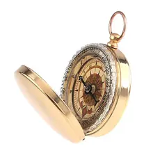 1 шт Классические карманные часы стиль античный компас для лагеря Карманный компас рыбалка, кемпинг, туризм, охота, латунный Цвет