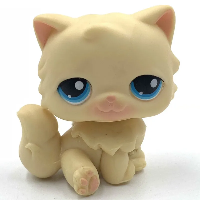 CHAT Лпс стоячки собаки игрушки Lps кошка редкий магазин домашних животных игрушка стоит короткой шерсти кошка котенок Хаски щенок собака лиса маленькие животные старая коллекция Фигурки - Цвет: CHAT