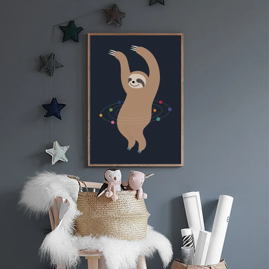 Wall-Art-Canvas-Painting-Fox-Elk-Raccoon-Koala-Animals-Art-Prints-Nordic-Posters-And-Prints-Wall (2)