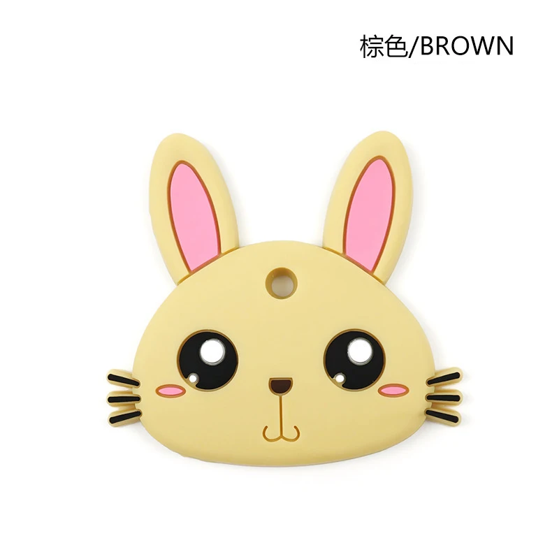 1PCS Teether Toy G 1 шт. мультяшный Кролик Силиконовый грызунок в форме прорезыватель из дфп жемчужина силиконовые бусины для кормления ребенка DIY Соска-подвеска игрушки для прорезывания зубов прорезыватель грызунок силиконов - Цвет: 1PCS Teether Toy G