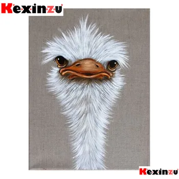 

kexinzu 5d diy Diamond Painting kit Christmas Bird Cross stitch ostrich Diamond Embroidery DIY 5D Diamond Mosaic decoration gift