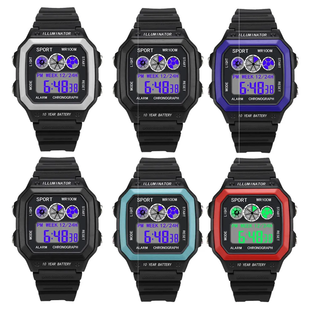 Топ люксовый бренд аналоговые цифровые светодиодные часы мужские электронные часы мужские военные спортивные наручные часы Relogio Masculino