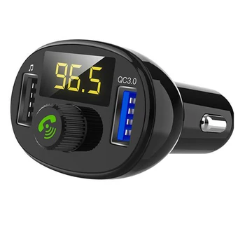 

Car Mp3 Player Mobile Phone Call Handsfree Dual Usb Fast Charger Bluetooth 4.2 Fm Transmitter Voltage Detection Visture